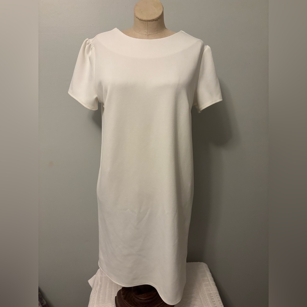She + Sky Classic White Mini Dress